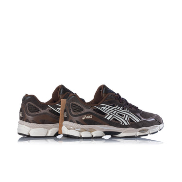 ASICS GEL NYC 1203A663-200 BLACK COFFEE FEATHER GREY - Shoelosophy