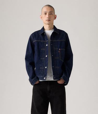 LEVI'S TYPE I TRUCKER JACKET NEW SELVEDGE A3174-0030 RINSED - Shoelosophy