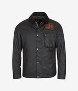 BARBOUR INTERNATIONAL STEVE McQUEEN WORKERS WAX JACKET SCHWARZ - Shoelosophy
