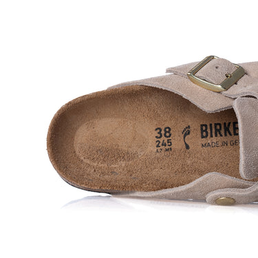 BIRKENSTOCK BOSTON BS SANDCASTLE 1030883 MADE IN GERMANY SUEDE LEATHER - Shoelosophy