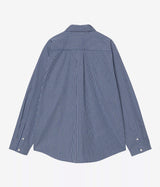 CARHARTT WIP WOMENS GROFF SHIRT I036277 CHECK BLUE - Shoelosophy