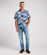 LEE 101 CAMP SHIRT DRAMA BLUE - Shoelosophy