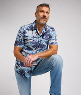 LEE 101 CAMP SHIRT DRAMA BLUE - Shoelosophy