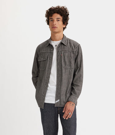 LEVI'S AUBURN WORKER SHIRT A7224-0002 RILEY BLACK CHAMBRAY