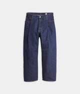 LEVI'S MADE OF JAPAN WIDE PLEAT CROP JEANS A9136-0001 BLUE - Shoelosophy