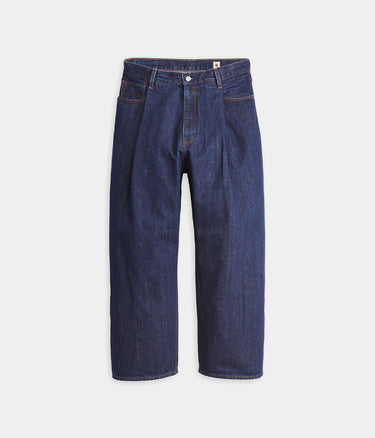 LEVI'S MADE OF JAPAN WIDE PLEAT CROP JEANS A9136-0001 BLUE - Shoelosophy