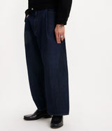 LEVI'S MADE OF JAPAN WIDE PLEAT CROP JEANS A9136-0001 BLUE - Shoelosophy