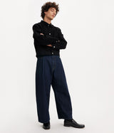 LEVI'S MADE OF JAPAN WIDE PLEAT CROP JEANS A9136-0001 BLUE - Shoelosophy