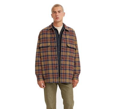 LEVI'S MADE & CRAFTED FILLER OVERSHIRT AO2780001 AMAKUSA PLAID JAPANESE FABRIC - Shoelosophy