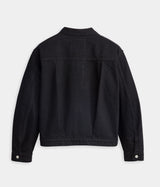LEVI'S TYPE I TRUCKER JACKET MADE OF JAPAN A9137-0000 BLACK CROPPED FIT - Shoelosophy