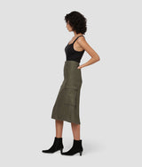 LEVI'S JUPE CARGO MIDI FEMME A7539-0003 OLIVE NIGHT - Shoelosophy