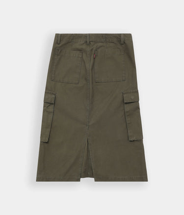 LEVI'S JUPE CARGO MIDI FEMME A7539-0003 OLIVE NIGHT - Shoelosophy