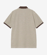 Carhartt WIP DION POLO I036306 STRIPE WAX WAFFLE - Shoelosophy