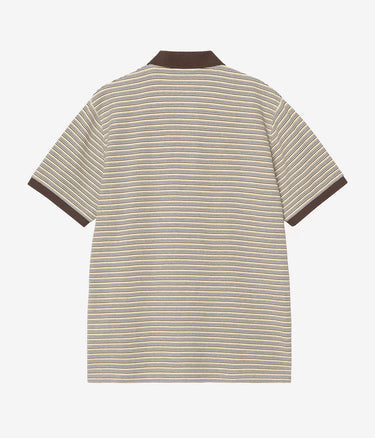 Carhartt WIP DION POLO I036306 STRIPE WAX WAFFLE - Shoelosophy