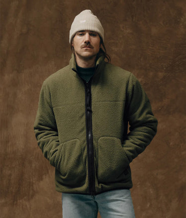 FILSON REVERSIBLE FLEECE FLEECE JACKET RISTOP WR FMCPS0143 DARK OLIVE DRABV - Shoelosophy