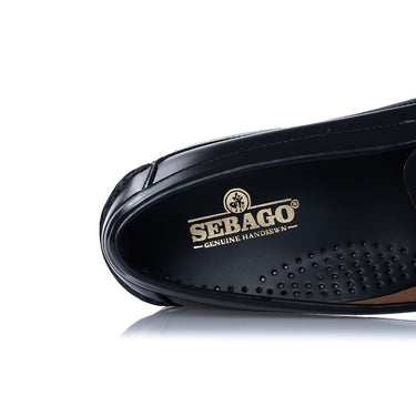 SEBAGO CITYSIDES CLASSIC DAN 7000300 BLACK PENNY LOAFER - Shoelosophy