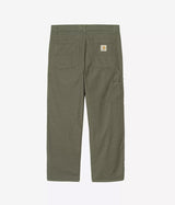 CARHARTT WIP WALTER DOUBLE KNEE PANT I036490 LEAF GARMENT DYED - Shoelosophy