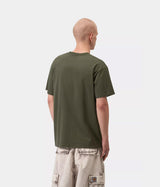 CARHARTT WIP CHASE T-SHIRT I026391 LEAF GREEN - Shoelosophy