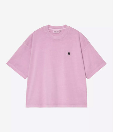 CARHARTT WIP WOMENS NELSON T-SHIRT I033051 GENTLE PURPLE GARMENT DYED - Shoelosophy