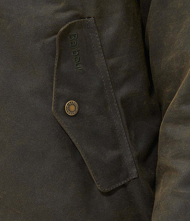 BARBOUR X BARACUTA PORTON WAX JACKET BRCPS1009-634 OLIVE - Shoelosophy