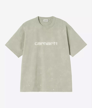 CARHARTT WIP PAINTER T-SHIRT I036853 SHADY GREEN DESTROY WASH SPLATTER - Shoelosophy