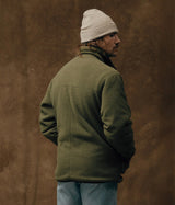 FILSON REVERSIBLE FLEECE FLEECE JACKET RISTOP WR FMCPS0143 DARK OLIVE DRABV - Shoelosophy