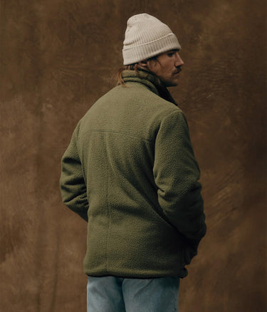 FILSON REVERSIBLE FLEECE FLEECE JACKET RISTOP WR FMCPS0143 DARK OLIVE DRABV - Shoelosophy