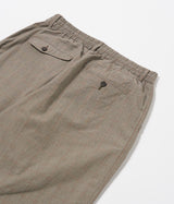 UNIVERSAL WORKS PLEATED TRACK PANT 34145 GREY BROWN WALES GLEN CHECK - Shoelosophy