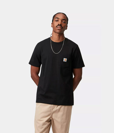 CARHARTT WIP POCKET T-SHIRT I030434 BLACK - Shoelosophy