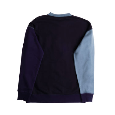 SWEAT-SHIRT RUSSELL ATHLETIC COLORBLOCK CREWNECK MARINE PARCHWORK