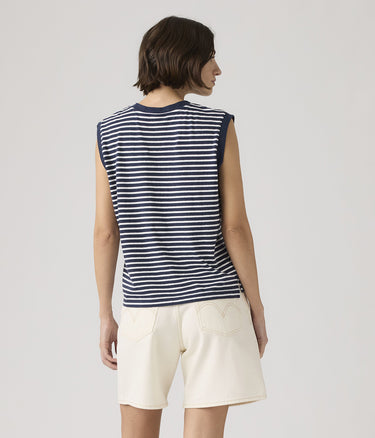LEVI'S WOMAN BOXY TANK A8794-0019 EMMI STRIPE WOMEN'S TANK TOP - Shoelosophy