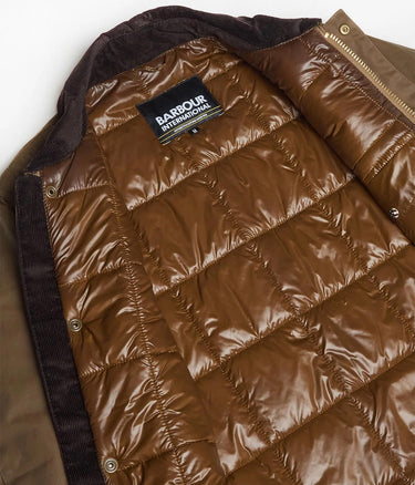BARBOUR INTERNATIONAL STEVE McQUEEN WORKERS WAX JACKET SAND - Shoelosophy