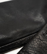 SCHOTT NY BLACK LC BRAKEMAN LAMBSKIN LEATHER JACKET - Shoelosophy