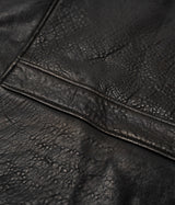SCHOTT NY BLACK LC BRAKEMAN LAMBSKIN LEATHER JACKET - Shoelosophy