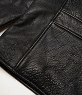 SCHOTT NY BLACK LC BRAKEMAN LAMBSKIN LEATHER JACKET - Shoelosophy