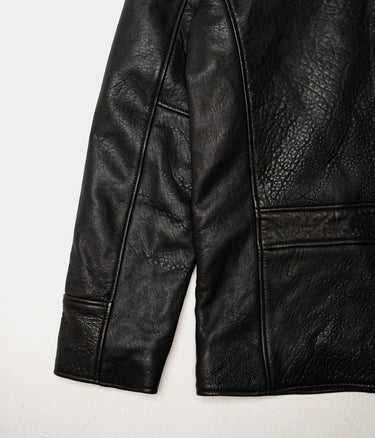 SCHOTT NY BLACK LC BRAKEMAN LAMBSKIN LEATHER JACKET - Shoelosophy