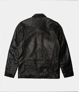 SCHOTT NY BLACK LC BRAKEMAN LAMBSKIN LEATHER JACKET - Shoelosophy