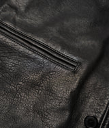 SCHOTT NY BLACK LC BRAKEMAN LAMBSKIN LEATHER JACKET - Shoelosophy