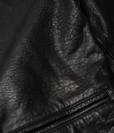 SCHOTT NY BLACK LC BRAKEMAN LAMBSKIN LEATHER JACKET - Shoelosophy