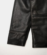 SCHOTT NY BLACK LC BRAKEMAN LAMBSKIN LEATHER JACKET - Shoelosophy