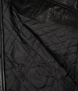 SCHOTT NY BLACK LC BRAKEMAN LAMBSKIN LEATHER JACKET - Shoelosophy