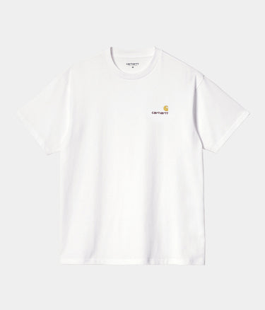 CARHARTT WIP AMERICAN SCRIPT T-SHIRT I029956 WHITE - Shoelosophy