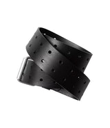 CARHARTT WIP DOUBLE SCRIPT BELT I036105 BLACK SILVER MADE IN ITALY - Shoelosophy