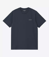 CARHARTT WIP SCRIPT EMBROIDERY T-SHIRT I030435 DEEP NIGHT - Shoelosophy