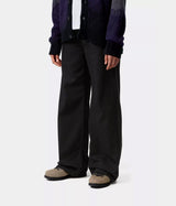 CARHARTT WIP WOMENS JANE PANT I030497 BLACK RINSED - Shoelosophy