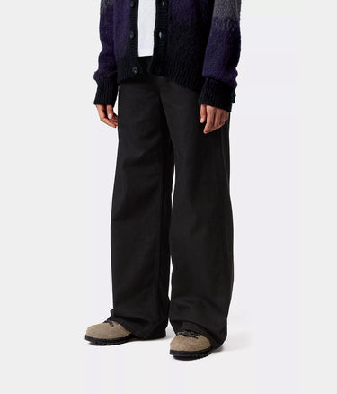 CARHARTT WIP WOMENS JANE PANT I030497 BLACK RINSED - Shoelosophy