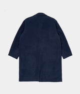 UNIVERSAL WORKS ACCOUNT COAT 31104 NAVY CAPPOTTO UOMO LOOSE FIT - Shoelosophy