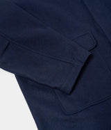 UNIVERSAL WORKS ACCOUNT COAT 31104 NAVY CAPPOTTO UOMO LOOSE FIT - Shoelosophy