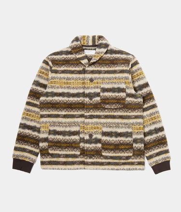 UNIVERSAL WORKS NEW YORK CARDIGAN MERINO MIX FAIRISLE - Shoelosophy