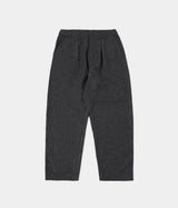 UNIVERSAL WORKS OXFORD PANT LEVISHAM WOOL MIX 31157 BLACK - Shoelosophy